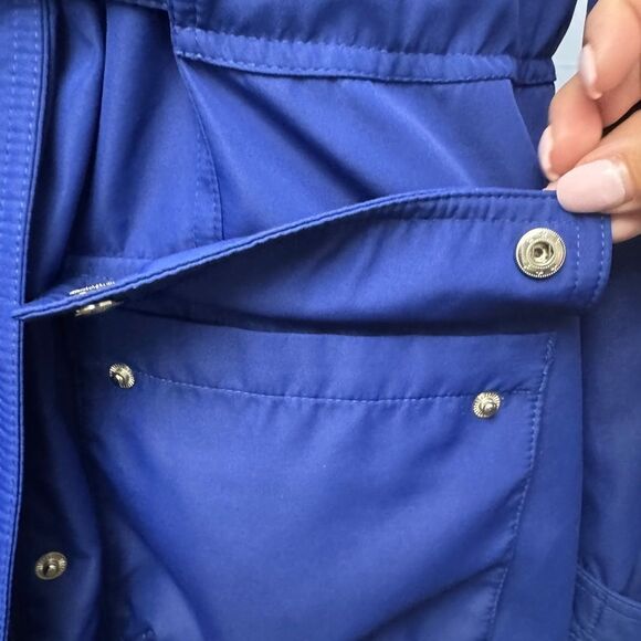 Liz Claiborne Light Hooded Jacket Blue - Picture 8 of 12